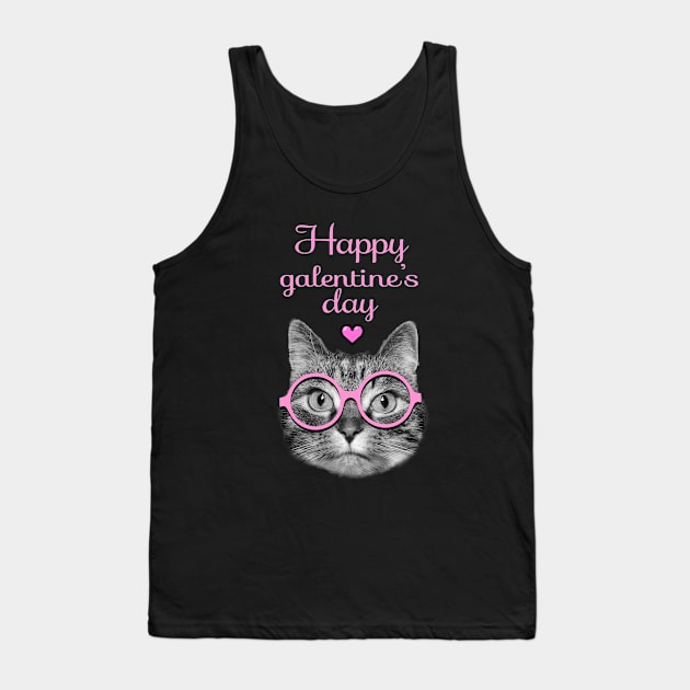 Happy Galentines day Tank Top by Purrfect